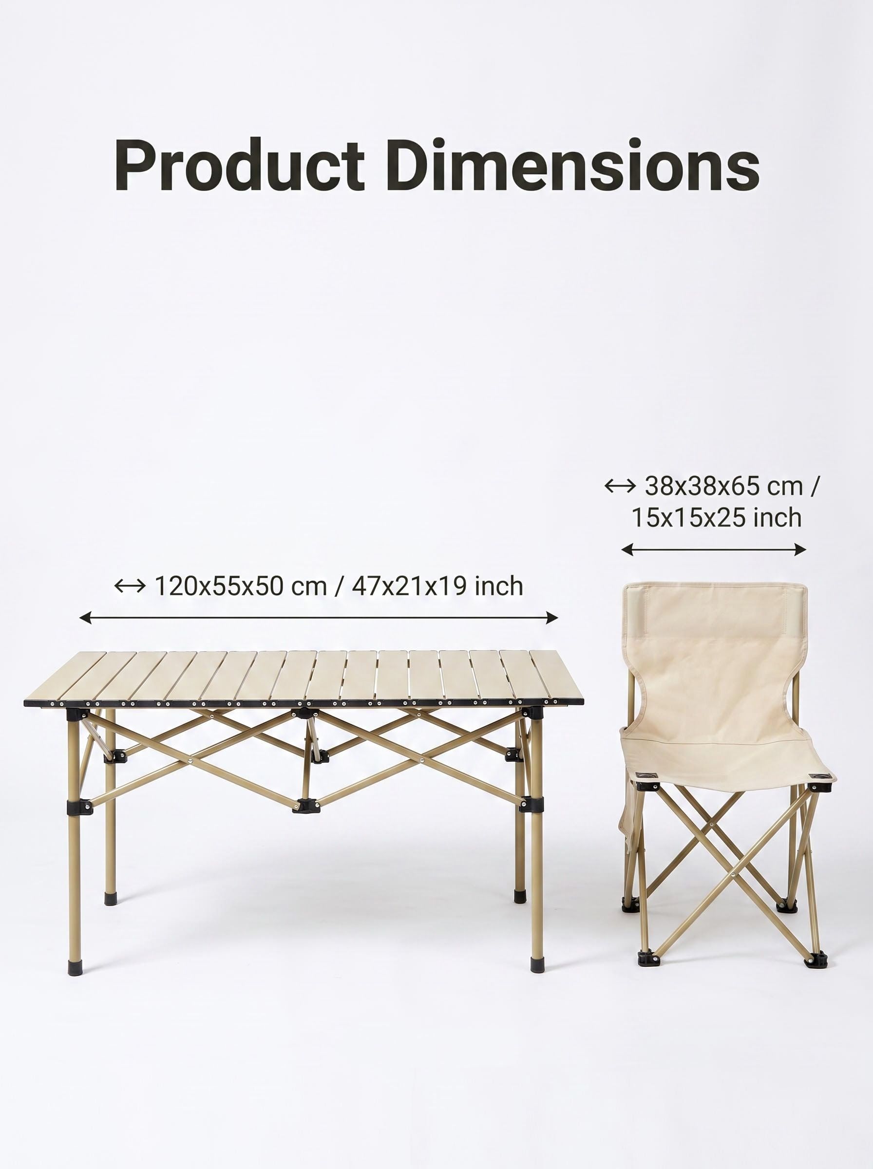 Collapsible Camping Table and Chairs Set, Compact Portable Outdoor Furniture with Storage Bag, Foldable Picnic Table Set for Camping, Tailgating & Outdoor Activities, Wholesale Available