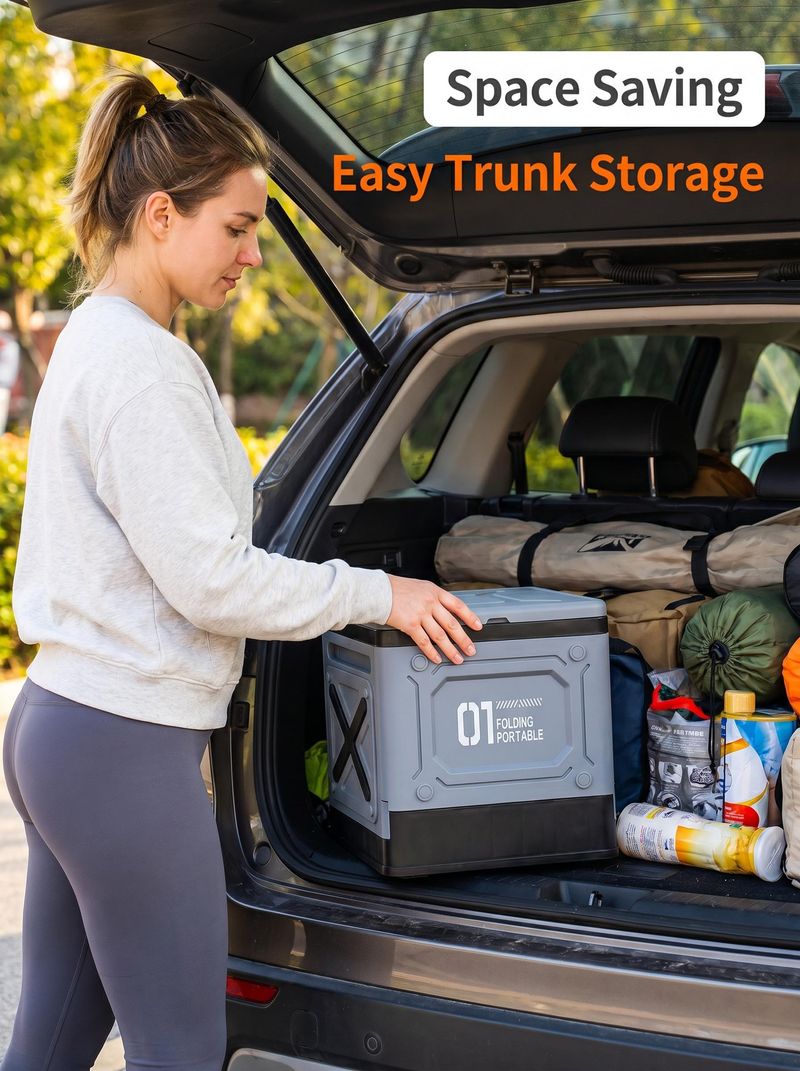 Portable Folding Toilet Multifunctional Waterproof Leak-Proof for Car Camping Travel Pregnant Elderly Use