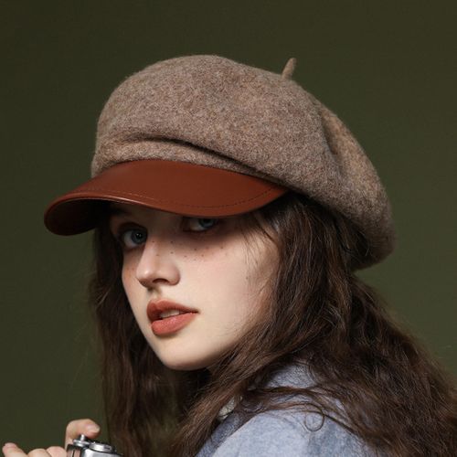 Stylowy wełniany beret