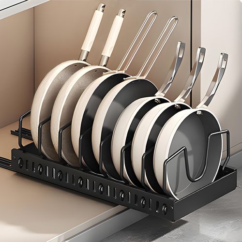 Pot lid storage rack