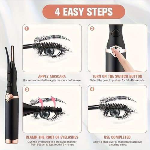 Heating eyelash curler
