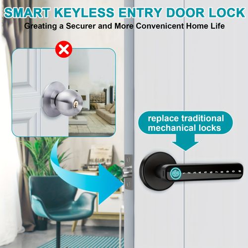 5-in-1 fingerprint door handle