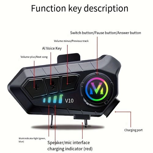 🔥Helmet Bluetooth Earphones