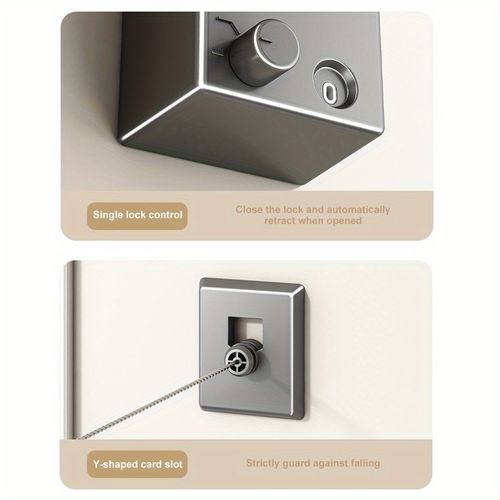 Invisible clothesline