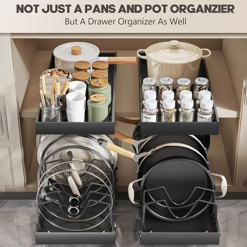 Pot lid storage rack