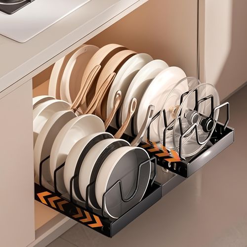 Pot lid storage rack