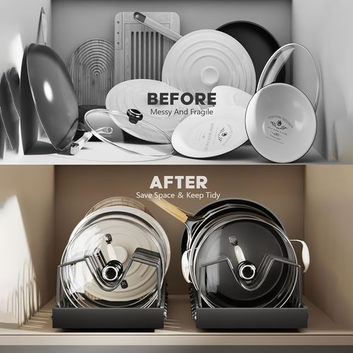 Pot lid storage rack