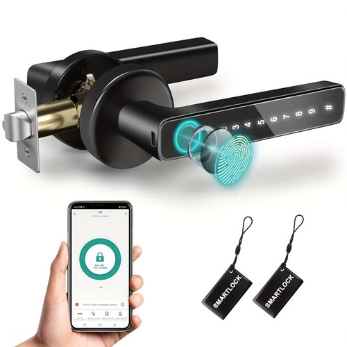 🔥5-in-1 intelligent fingerprint door handle