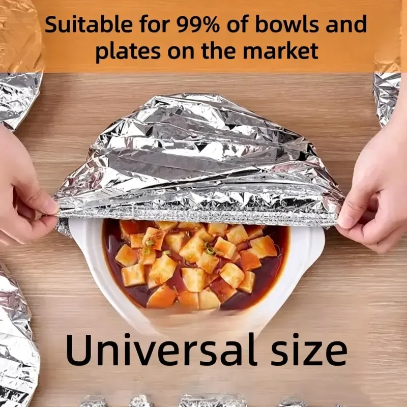 Home dining table & food container aluminum foil heat-retaining cover, kitchen food insulation and freshness keeping, high-quality aluminum foil
