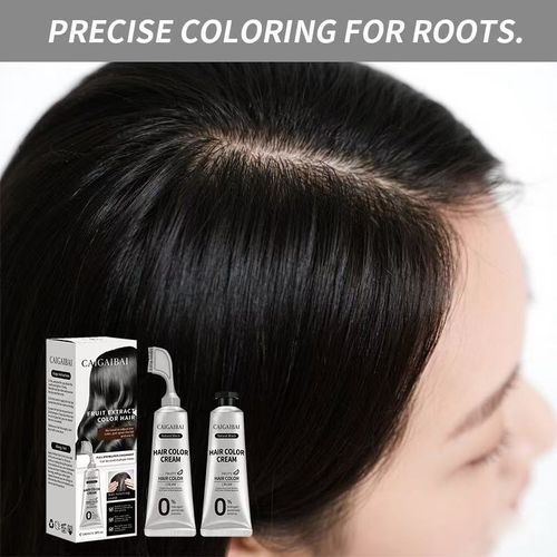 Tgideas Hair Dye Comb Hair Dye Cream（Black）Buy 1 Box Get 1 Box Free