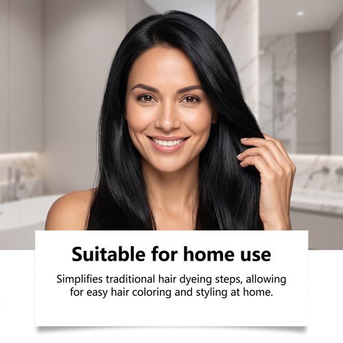 Tgideas Hair Dye Comb Hair Dye Cream（Black）Buy 1 Box Get 1 Box Free