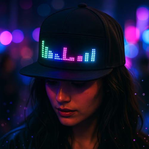 LED Message Display Party Cap