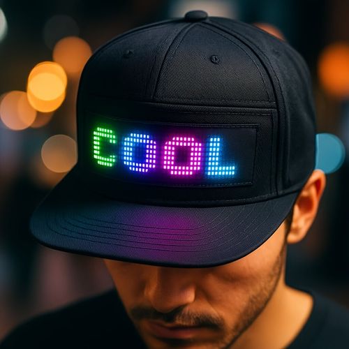 LED Message Display Party Cap