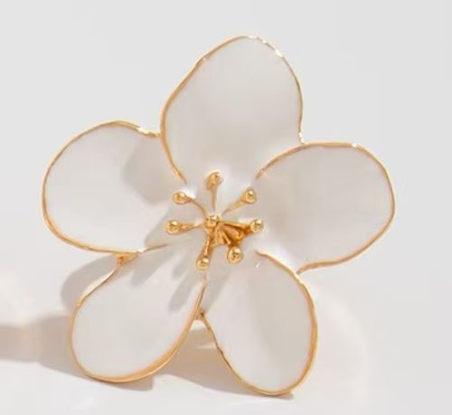 6pcs Gold Flower Ring Set