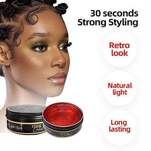 24h Strong Hold Edge Control Gel, Hair Styling Wax for Women