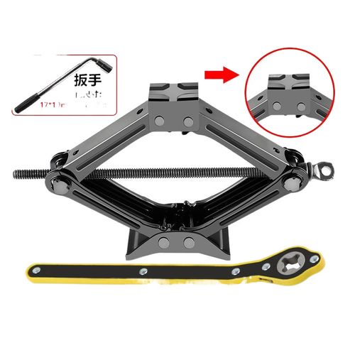 2-ton jack car car with labor-saving hand-cranked horizontal tire changing special vehicle tool set Qianjinding
