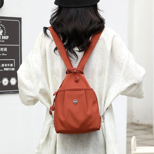 Lightweight nylon oxford shoulder bag, fashionable and versatile messenger bag, women's trendy portable small square bag, commuter underarm bag