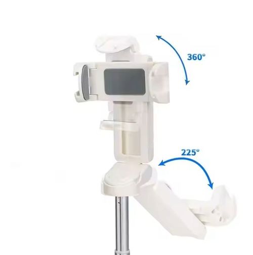 2025 Ultra- Mini Portable Selfie Stick 360 Degree Rotation New Bluetooth Technology Foldable Quadrupod Universal Mobile Plastic