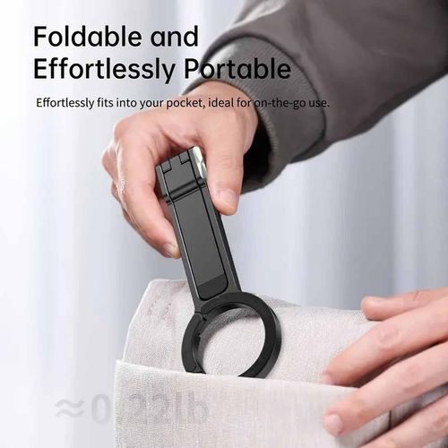 Magnetic rotating carabiner bracket Magsafe mobile phone tripod Portable desktop live photography bracket 360° adjustable non-slip shooting artifact