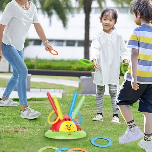 Playful, fun, and full of energy—made to keep kiddos active. Ladybug toy three-in-one skipping rope foot-stepping rocket launch exercise ring set puzzle interactive