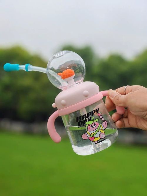 Flash Deal Whale Spray Kids Water Bottle with Straw｜Leak-Proof & Anti-Choking Design｜Fun Summer Cup for Preschool, Baby Training Cup｜Home & Travel Sippy Cup