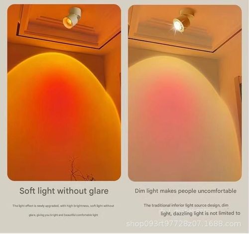 Hot sale sunset red spotlight corridor aisle background lamp downlight mounted sunset atmosphere lamp sun never sets sunset