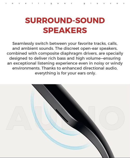 M01 smart glasses support 5-megapixel photography + Bluetooth calls, AI real-time translation recognition, and built-in 32g memory（delivery in 3 days）