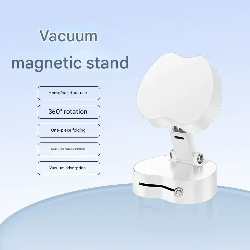 New vacuum adsorption mobile phone holder desktop magnetic retractable folding car holder retractable lazy portable holder