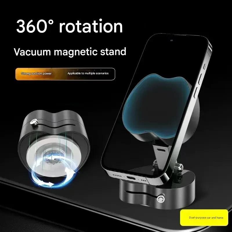 New vacuum adsorption mobile phone holder desktop magnetic retractable folding car holder retractable lazy portable holder