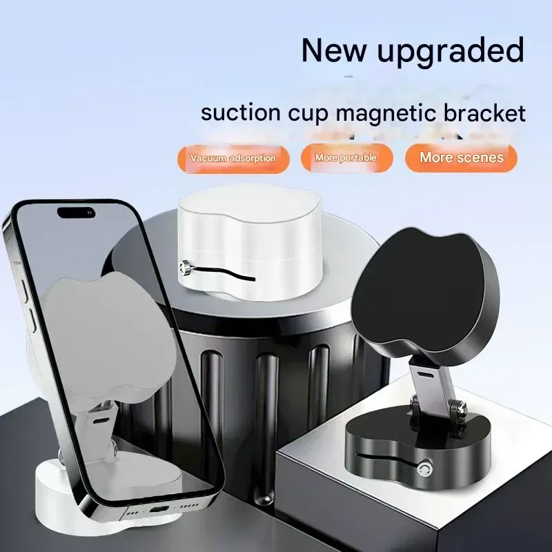 New vacuum adsorption mobile phone holder desktop magnetic retractable folding car holder retractable lazy portable holder