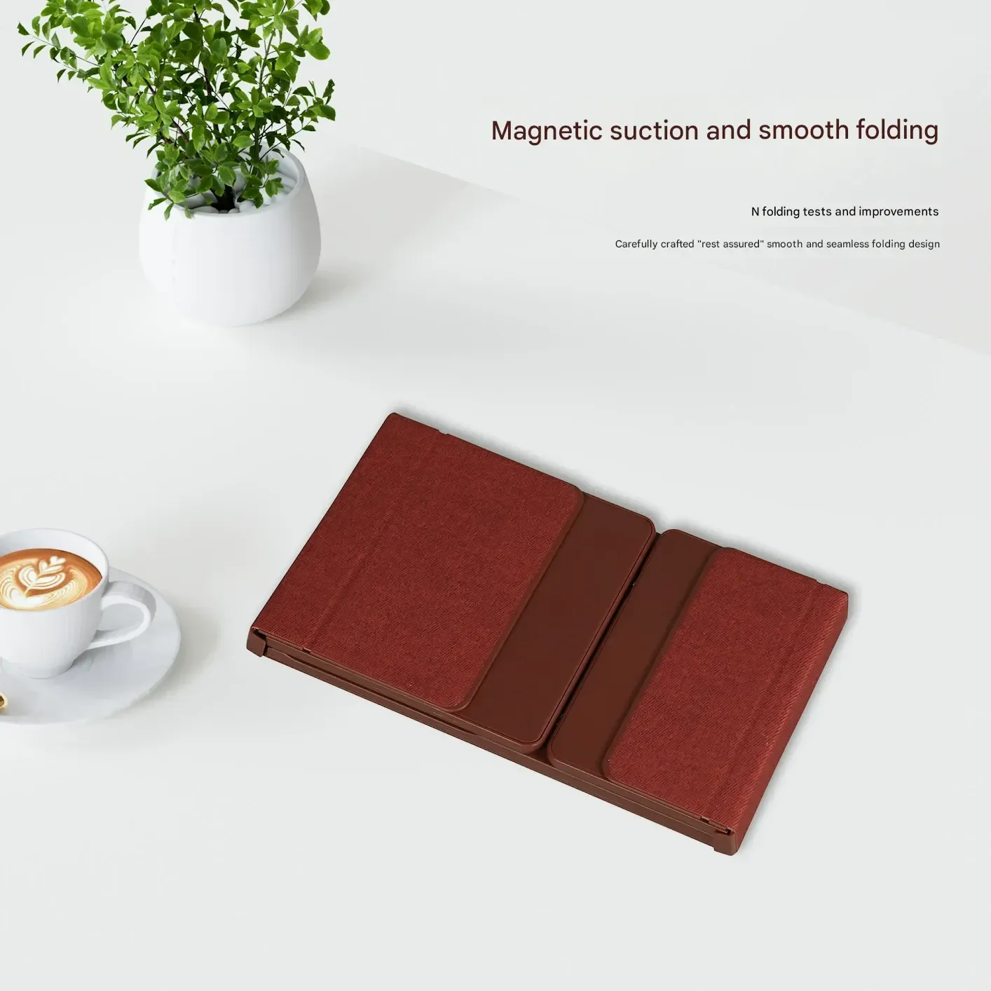 New B077T Wireless Mini Folding Bluetooth Keyboard with Touchpad Business Office Ultra-thin Portable Keyboard