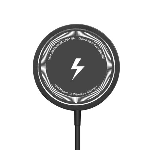 Magsafe magnetic wireless charger suitable for Apple mobile phone 15W wireless fast charging two-in-one interface round