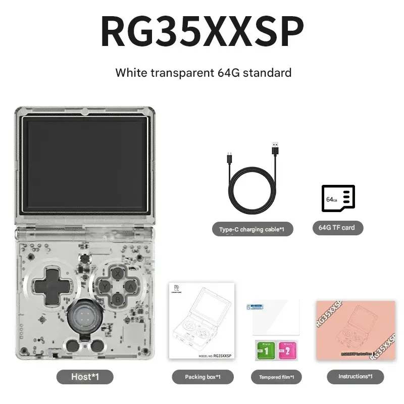 RG35XXSP flip retro game console IPS HD screen flip GBA pocket mini version handheld
