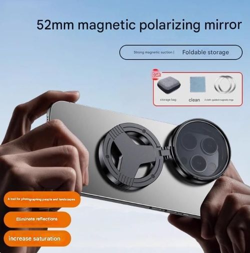 Magnetic mobile phone polarizing filter (CPL), anti-reflective polarizing filter, optical coating, starlight high-definition photography filter.