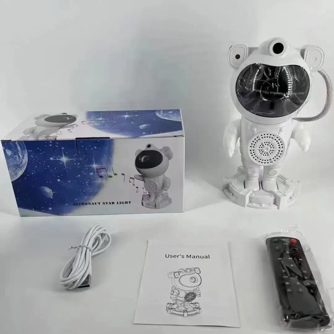 Bluetooth Astronaut Starry Sky Projector Lamp, Ambient Light with Starlight, Creative Gift Table Lamp, Night Light