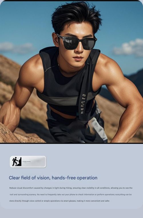 Smart glasses with Bluetooth for music playback, calls, navigation, UV protection, AI translation, and real-time multilingual translation.