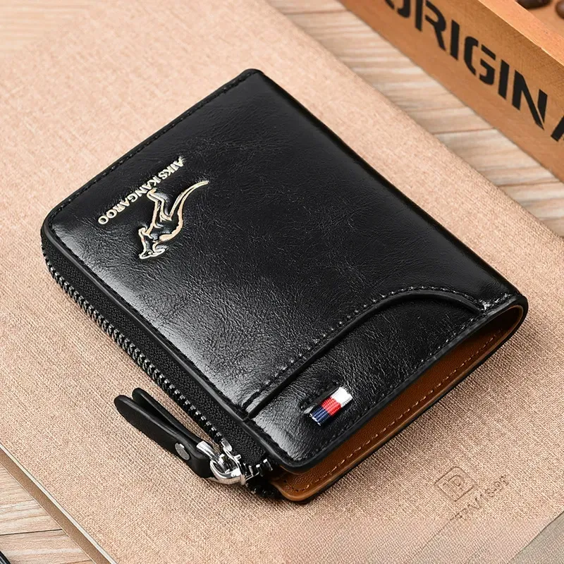 Anti-theft card holder, anti-magnetic wallet, men's wallet, purse, card holder, fashionable leather wallet