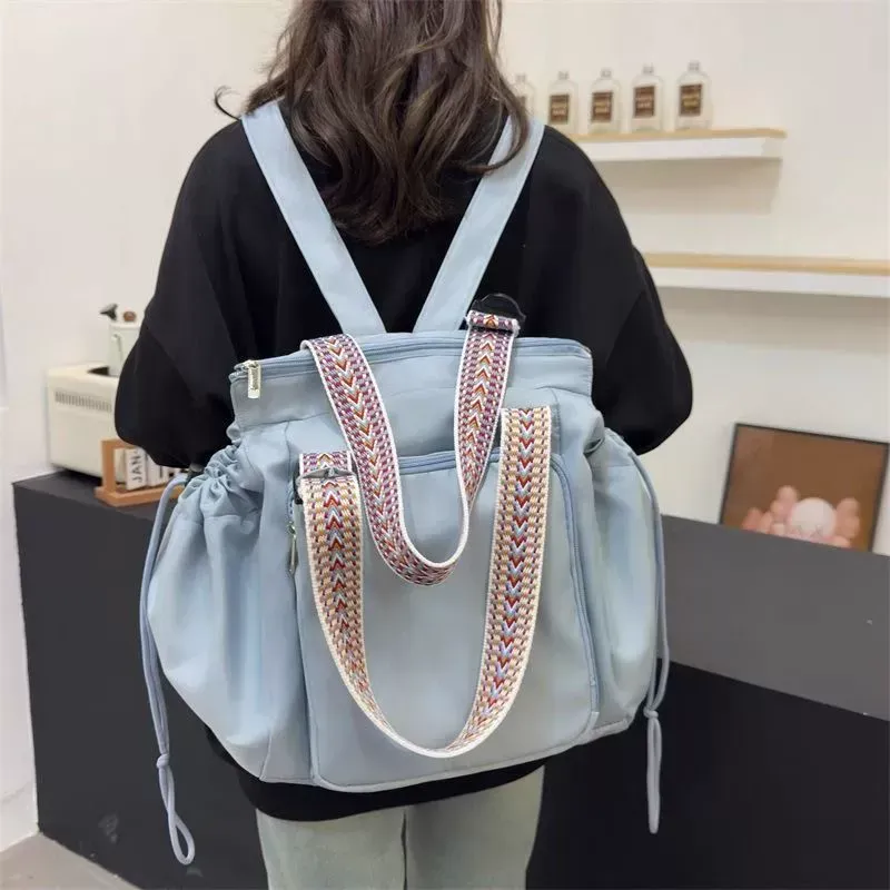 Versatile Cradle Bag Travel Storage Bag Women's Backpack Multifunctional Mommy Bag Crossbody Shoulder Bag for Baby Strollers