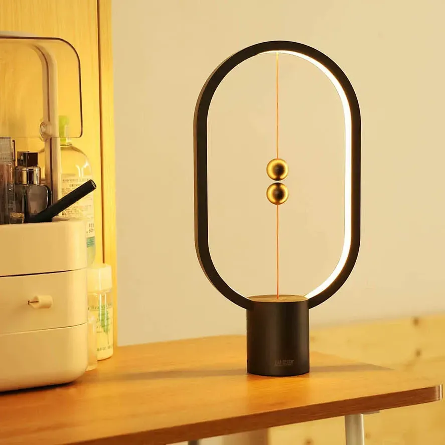 The popular magnetic balance lamp, Henglamp bedside lamp, features a high-end ambient lighting design.