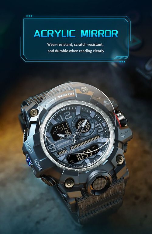Best-selling, fashionable, multi-functional electronic watch for men and women, featuring outdoor use, luminous display, and water resistance.