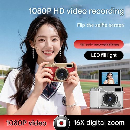 Brand new, hot-selling flip-screen CCD high-resolution retro CCD digital camera, equipped with 8GB of memory.