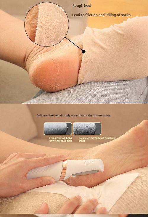 Electric foot grinder, rechargeable, multi-functional, waterproof, removes dead skin and calluses, automatic foot care device.
