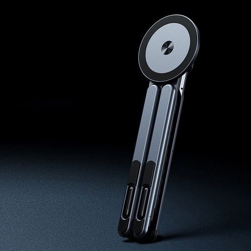 New folding phone stand, magnetic desktop multi-functional phone, tablet, and laptop universal aluminum alloy stand