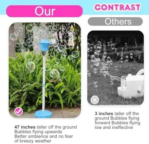 Outdoor Music Garden Light & Streetlight – Automatic Electric Bubble Machine Toy for Camping, Christmas Parties, and Events