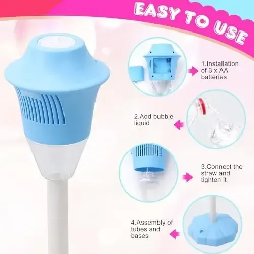 Outdoor Music Garden Light & Streetlight – Automatic Electric Bubble Machine Toy for Camping, Christmas Parties, and Events