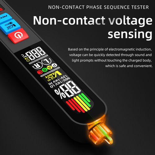 Non-contact phase sequence detector induction voltage detection pen AVX1 non-contact test pen measuring instrument