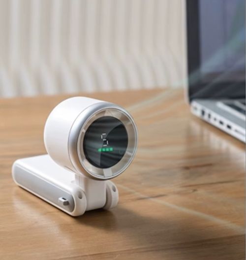 Foldable Turbo Handheld Fan | 3-Speed Powerful Wind + USB Fast Charging | Hands-Free Neckband Design | 72-Hour Long Battery Life