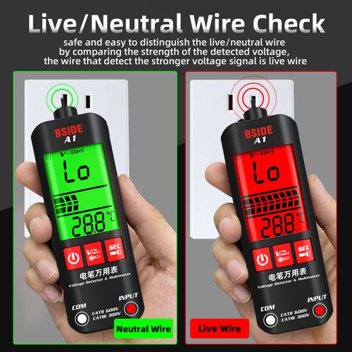A1 fully automatic intelligent anti-burn multimeter zero and live wire identification circuit break first find multimeter