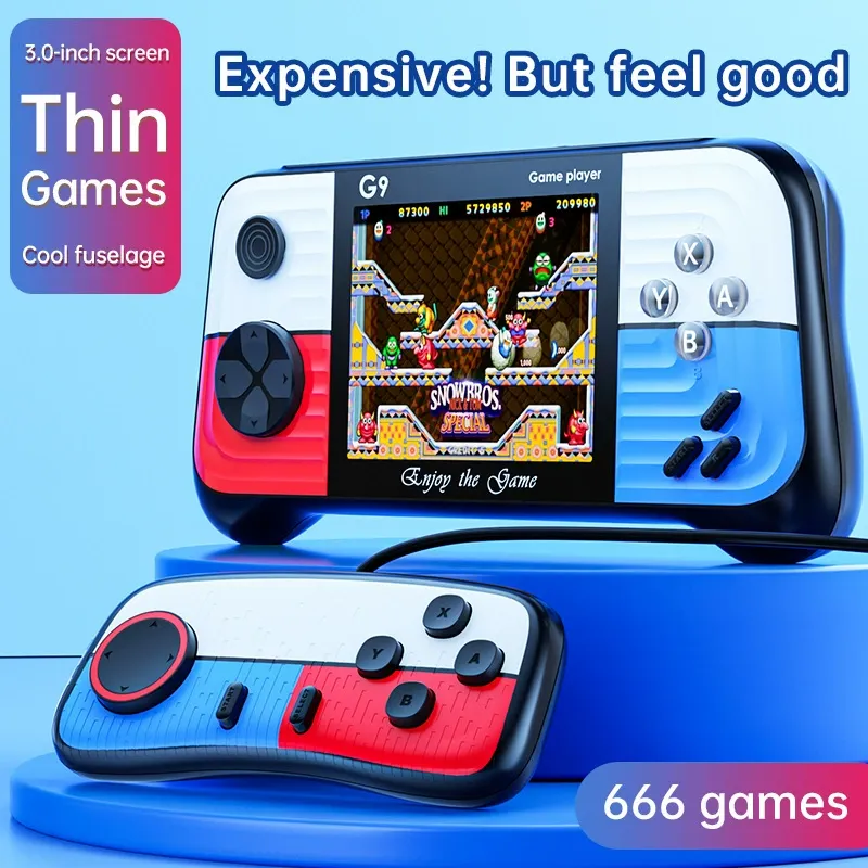 New G9 handheld game console joystick retro HD handheld PSP game arcade 666 game all-in-one