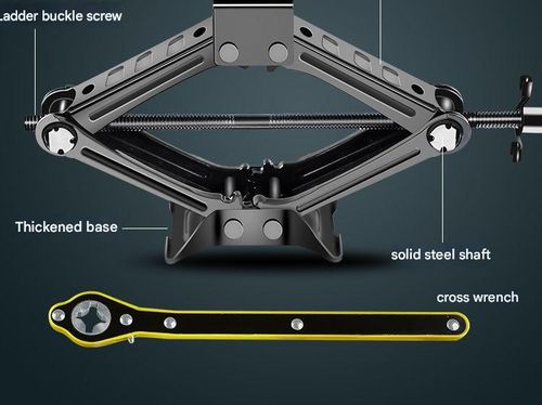 2-ton jack car car with labor-saving hand-cranked horizontal tire changing special vehicle tool set Qianjinding